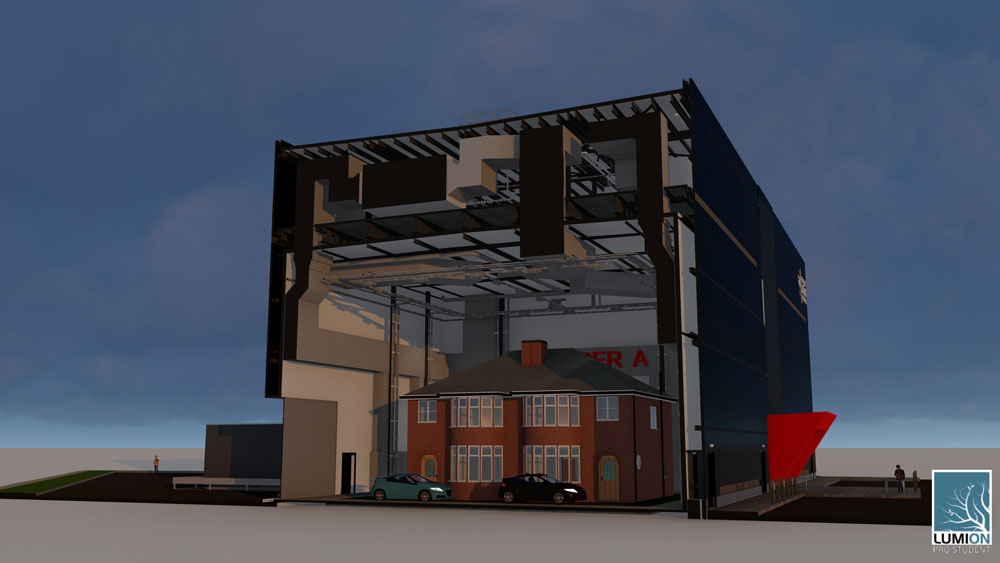 Artist's impression of University of Salford's Energy House 2.0 (Chamber A)